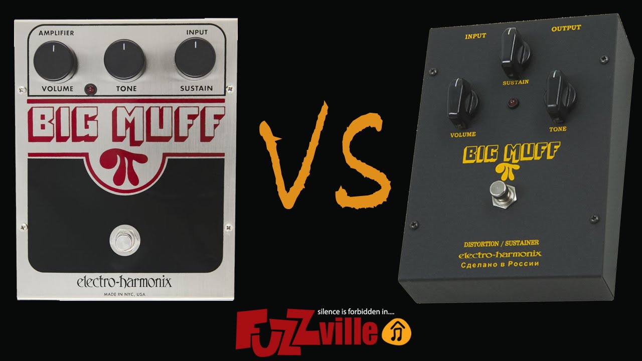 ギター big muff black army fuzz rossian EHX Big Muff USA vs