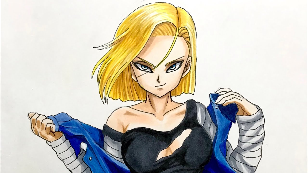 入手困難」アンドロイド18号 デジタルアート2種類画 入手困難