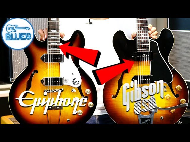 Epiphone Casino vs Gibson ES-330 VOS Custom Shop - YouTube