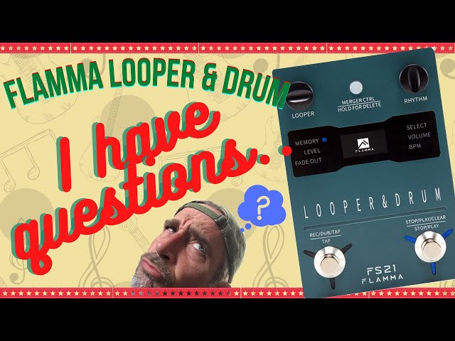 Flamma FS21-Looper and Drum. Inexpensive Looper with Control Pedal