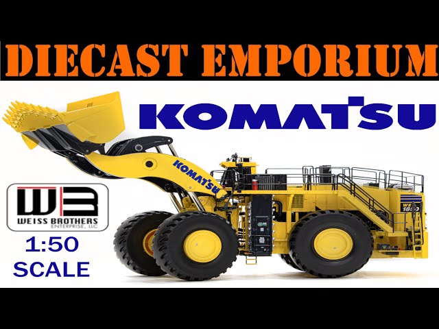 1:50 Scale Weiss Brothers Komatsu WE1850 Wheel Loader - Unboxing