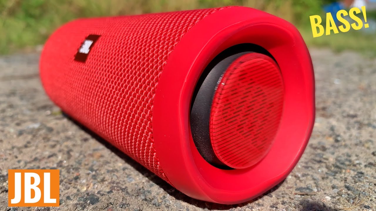 JBL FLIP 4 (AN) red EXTREME BASS TEST !!! Passive RADIATOR goes
