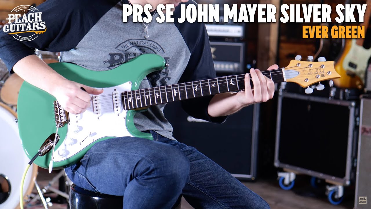 No TalkingJust Tones | PRS SE John Mayer Silver Sky Ever Green