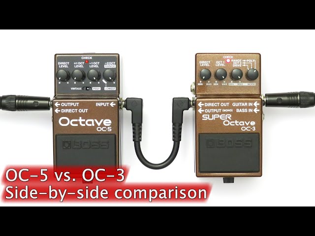 BOSS OC-5 vs. OC-3 side-by-side comparison - YouTube