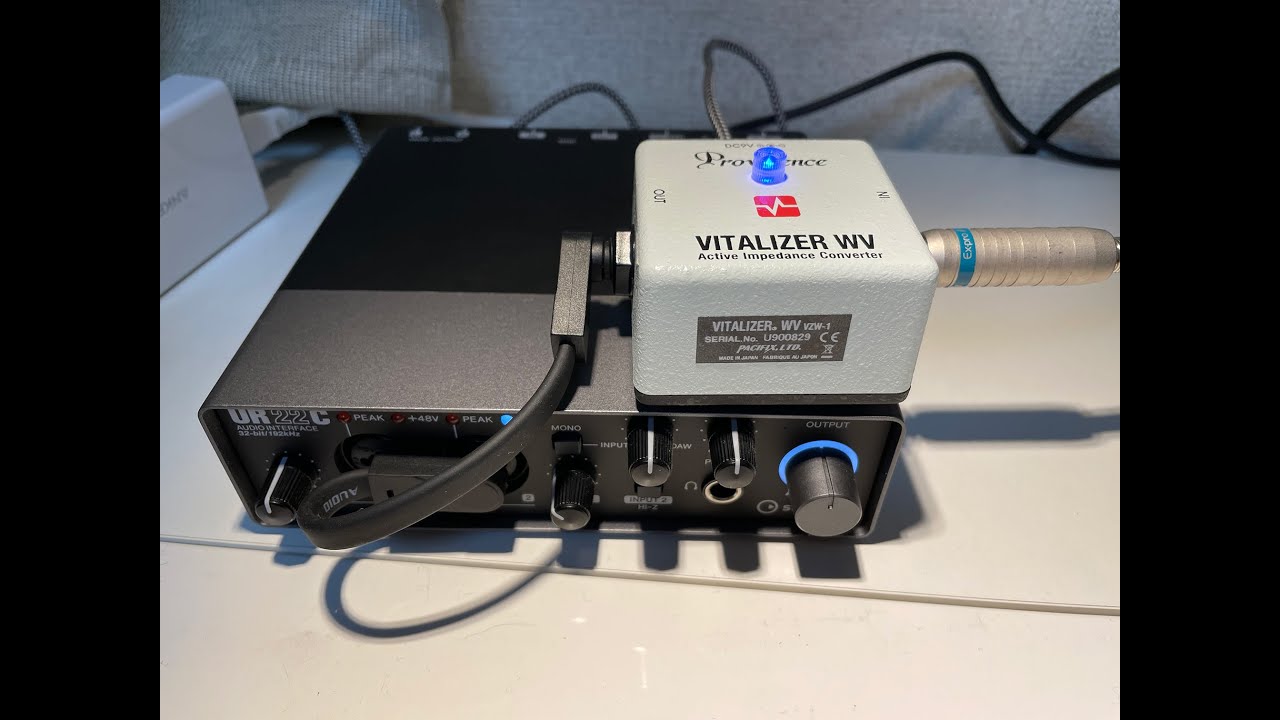 検証】Providence VITALIZER WVをオーディオインターフェイスの前に