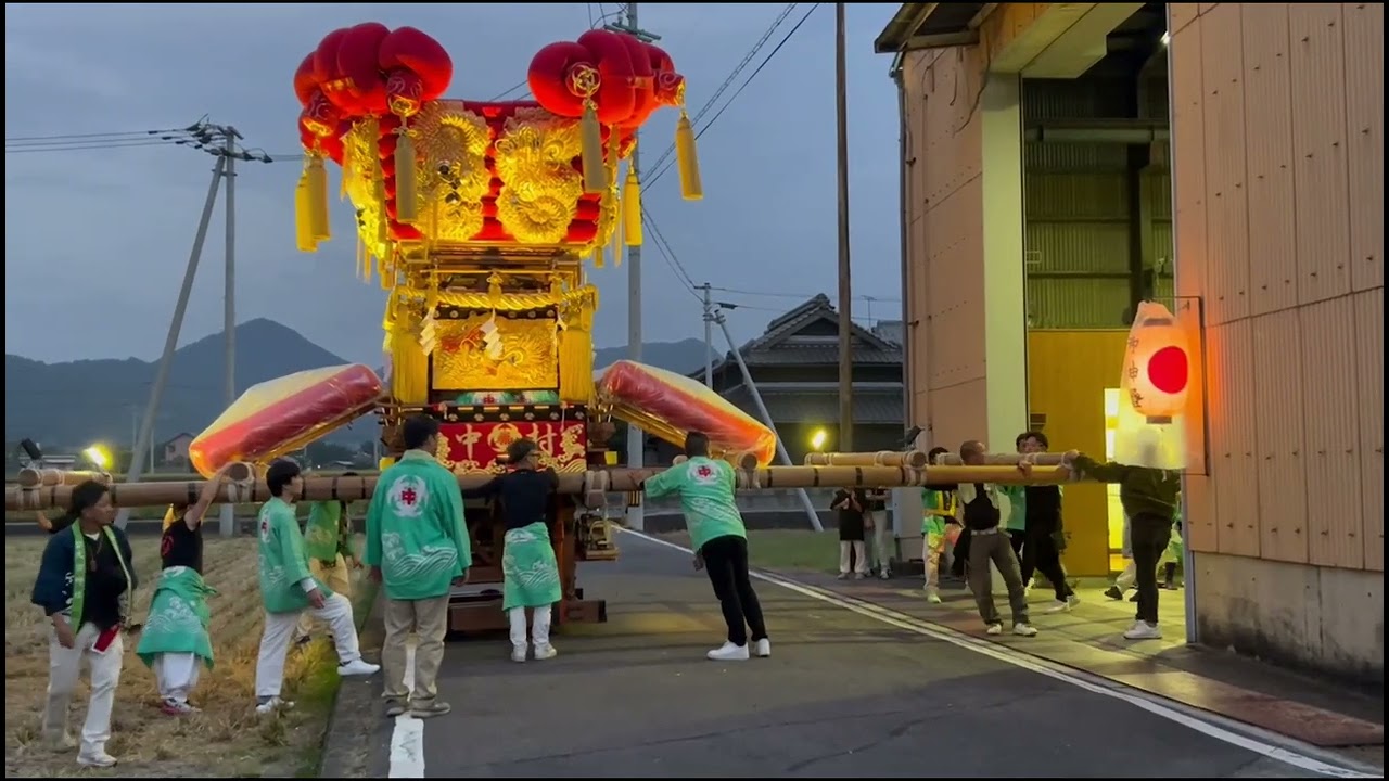 2025宵 中村太鼓台 まんのう町 大宮神社 宮東太鼓台 野津郷太鼓台