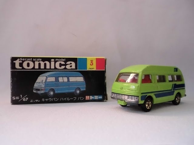 ☆商談中☆5508 トミカ 日産キャラバン ハイルーフ 日本製 塗装剥げ