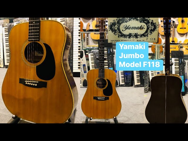Yamaki Jumbo acoustic guitar Model No F-118 ( Wilson's music