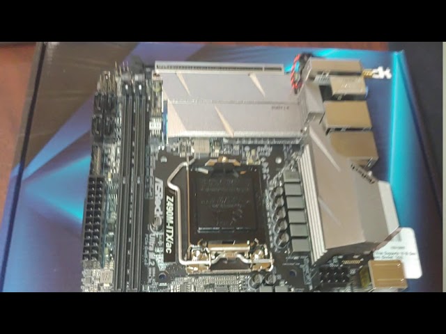 Unboxing AsRock Z490m ITX ac Z490 motherboard for 10th gen Intel
