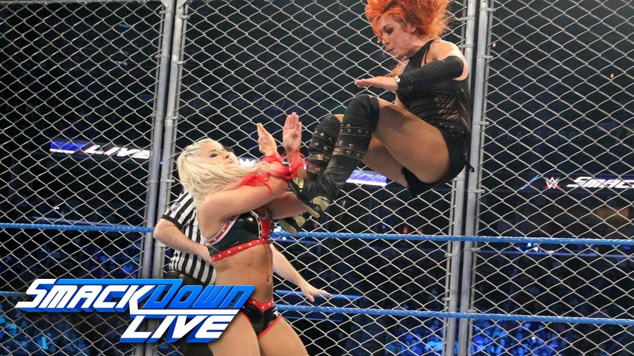 Becky Lynch vs. Alexa Bliss - SmackDown Women's Title Steel Cage