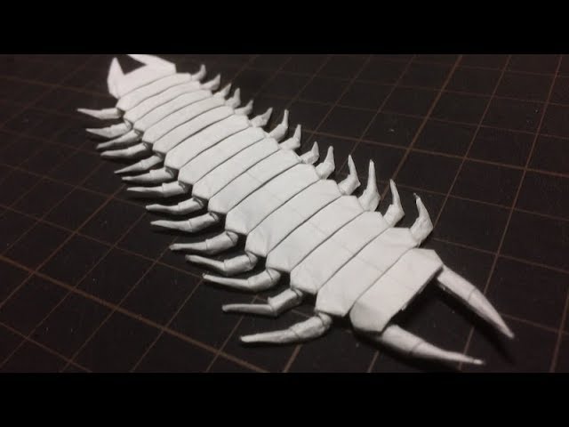 折り紙】ムカデの折り方の足の部分の詳しい説明 Centipede ORigami