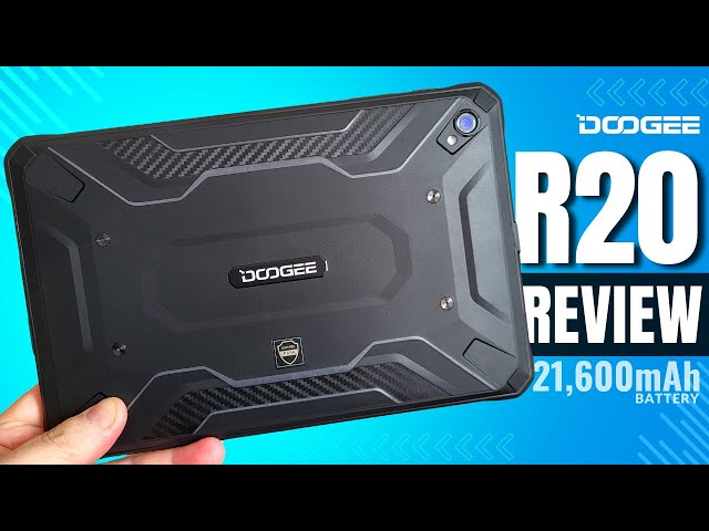 Doogee R20 Tablet REVIEW: 21600mAh Battery - Rugged Monster! - YouTube