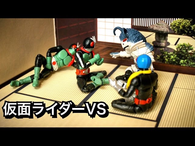 主に昭和仮面ライダー掌動（shodo）の52体と可動超造形魂PART 1の10体