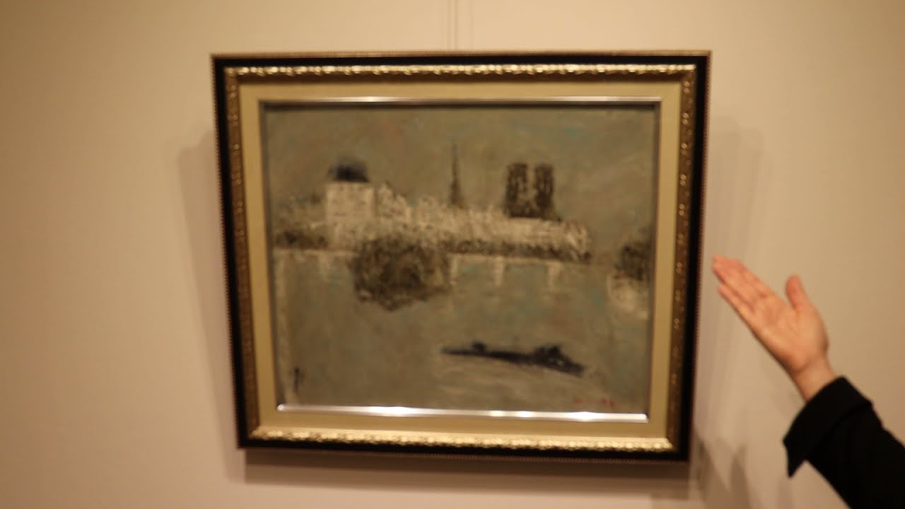 絵画の油絵で住田昭が描いたフランスの風景画「パリ」をご購入