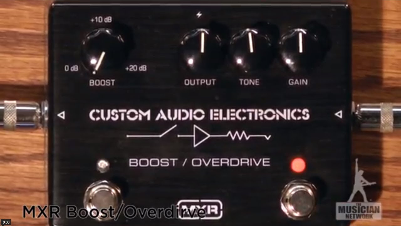 MXR Boost Overdrive Pedal MC402 Guitar Pedal Review - GearUP on