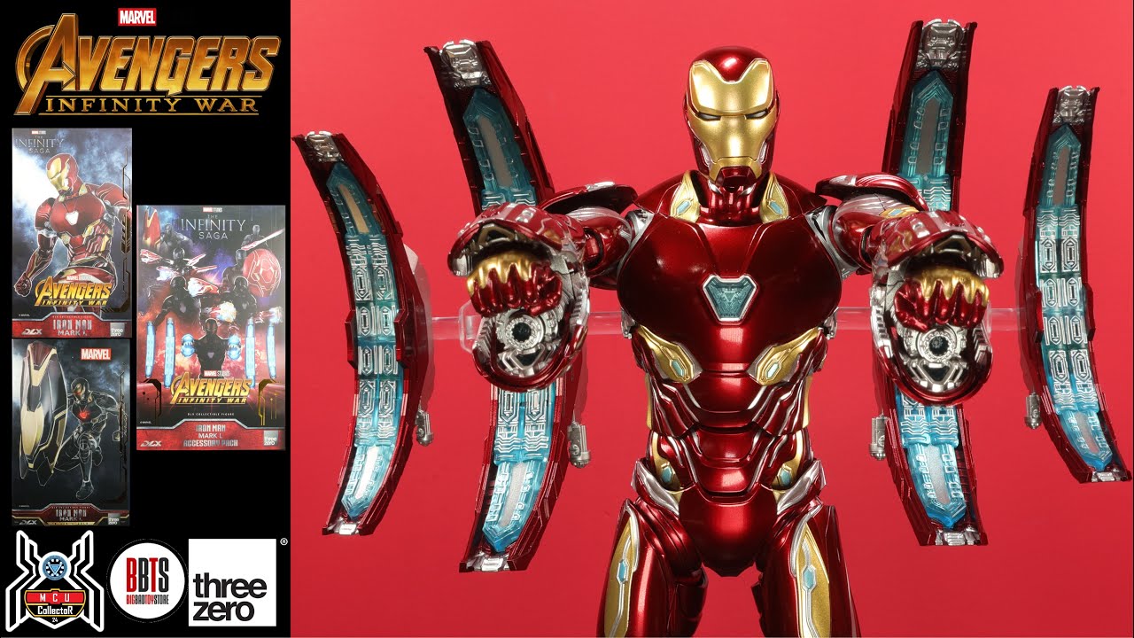 ThreeZero DLX IRON MAN Mark 50 L & Accessory Pack Infinity Saga