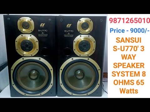SANSUI S-U770' 3WAY SPEAKER SYSTEM Price - 9000/- Contact No