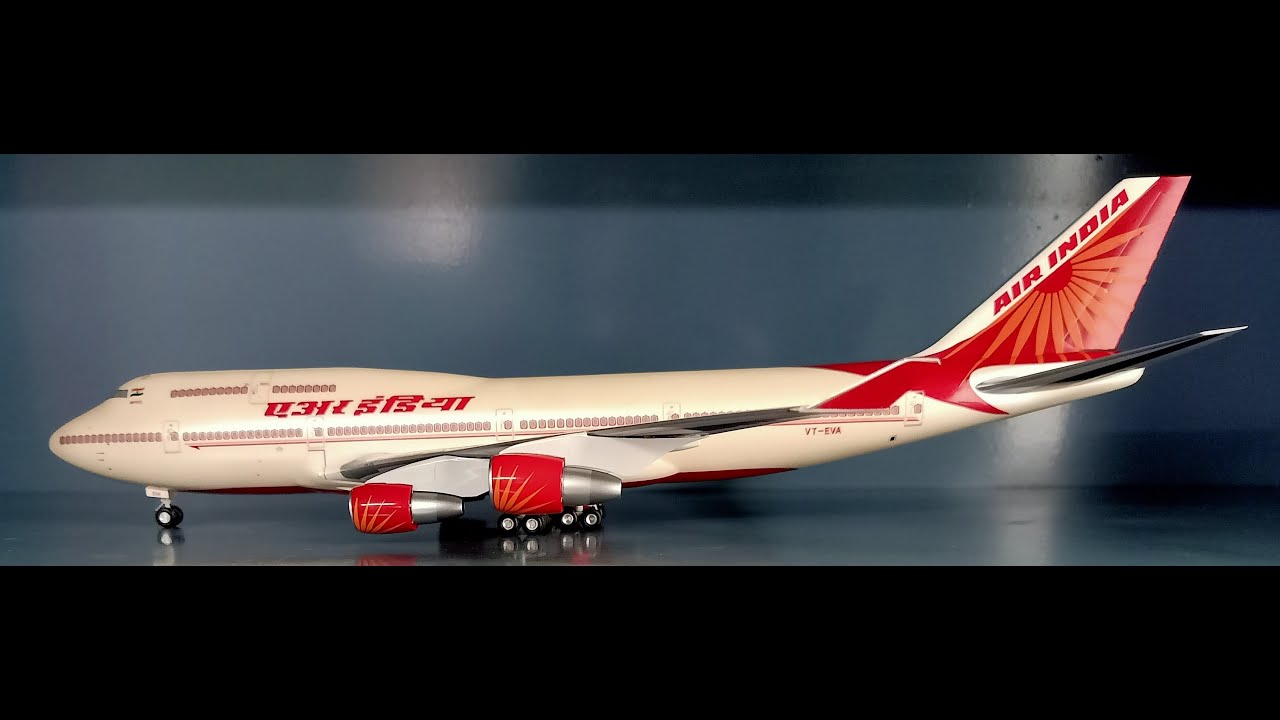 HOGAN 1:200 VT-EVA AIR INDIA BOEING 747-400 Hogan Wings EVA AIR