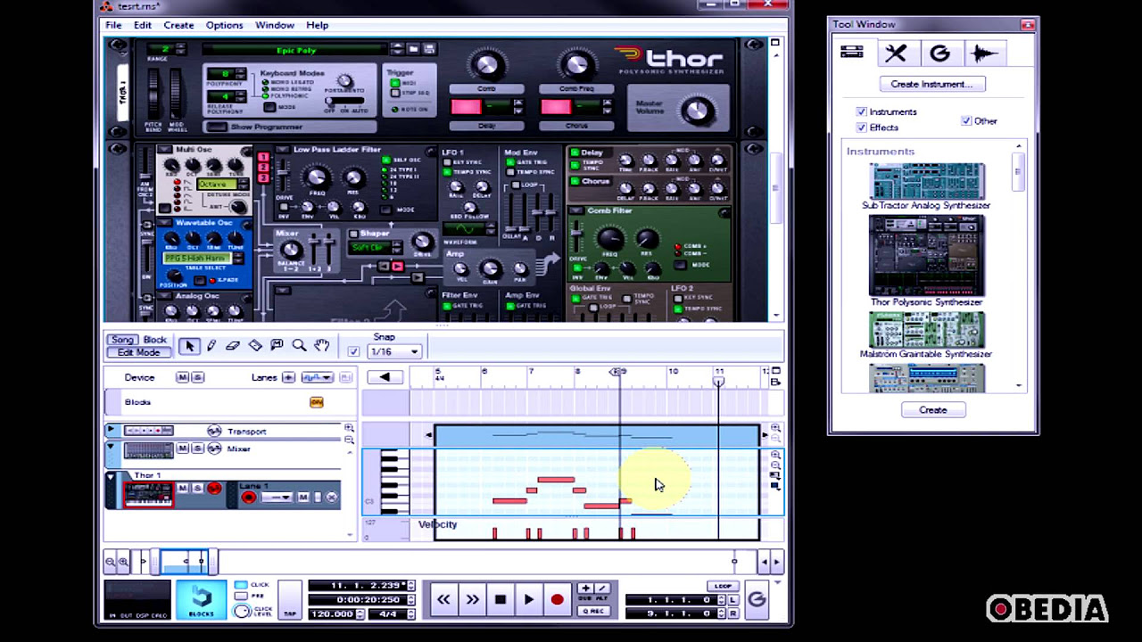 PROPELLERHEAD REASON - How to record your performance - YouTube