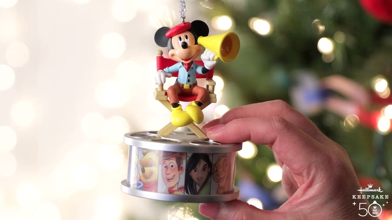 DISNEY 100 YEARS OF WONDER DIRECTOR MICKEY MOUSE ORNAMENT WITH
