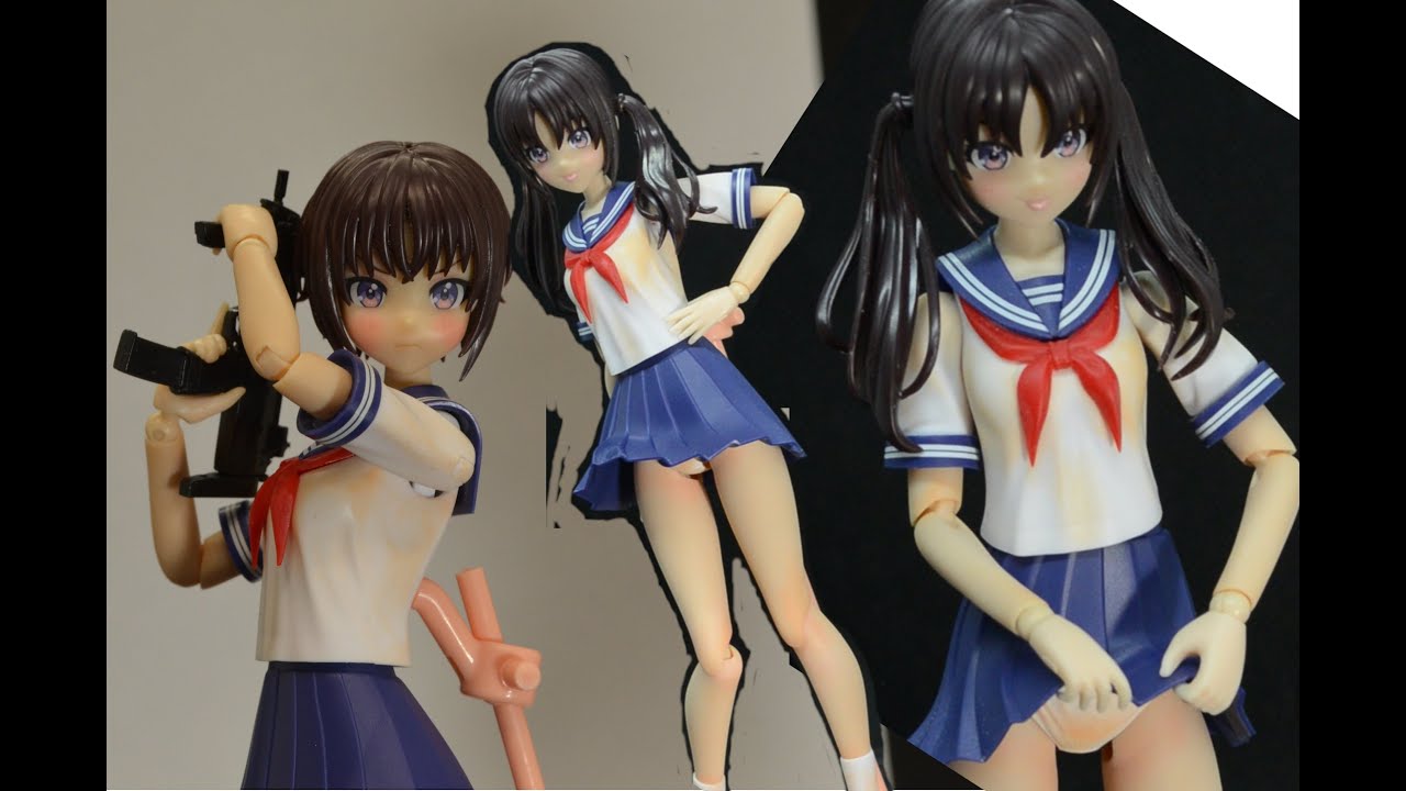 創彩少女庭園】結城まどか（夏服）をパチ組と成形色仕上げで未塗装でも