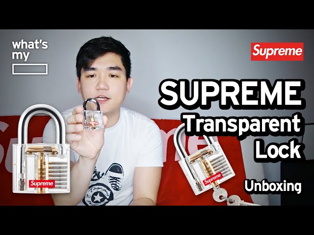 What's My Blank?] - Supreme Transparent Lock Clear (Supreme Week 2