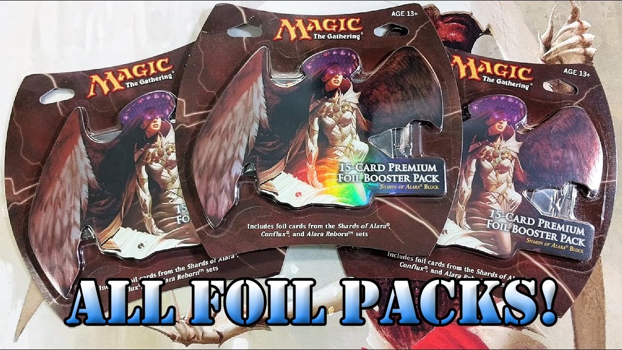 $40 Shards of Alara MTG Premium Foil Booster Packs! - YouTube
