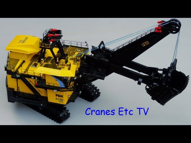 TWH P&H 4100XPC Mining Shovel by Cranes Etc TV - YouTube