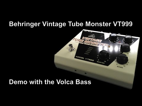 DEMO] Behringer Vintage Tube Monster & Volca Bass - YouTube