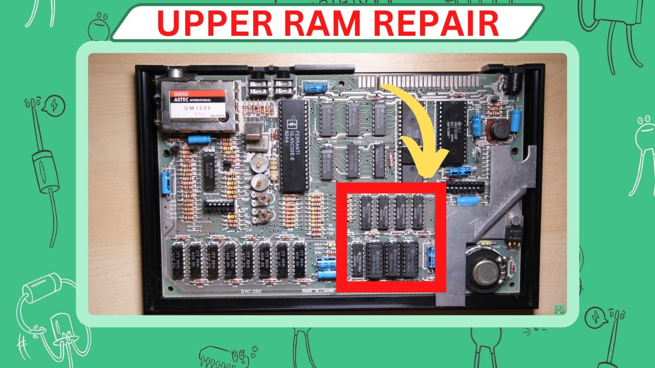 ZX Spectrum - Upper RAM Fault Diagnosis and Repair - YouTube