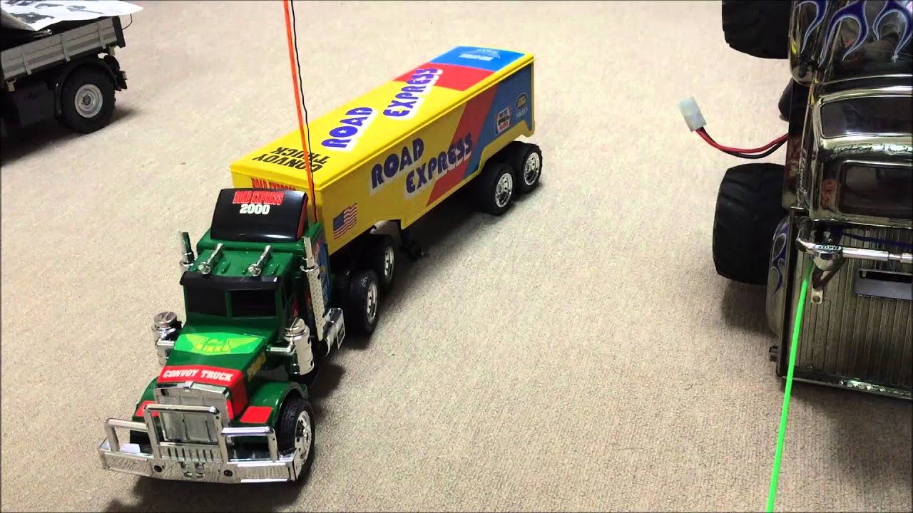 トレーラーのトイラジコンを改造してみました - YouTube