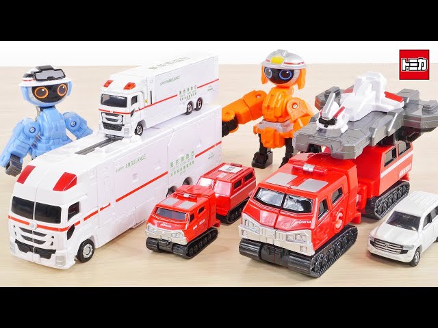 Super huge super ambulance! Hyper Rescue Braver DX Set / Tomica