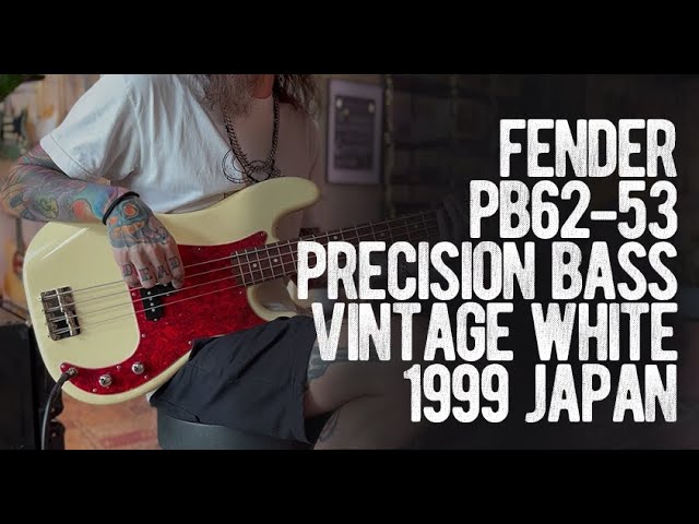 Fender PB62-53 Precision Bass Vintage White 1999 Japan - YouTube