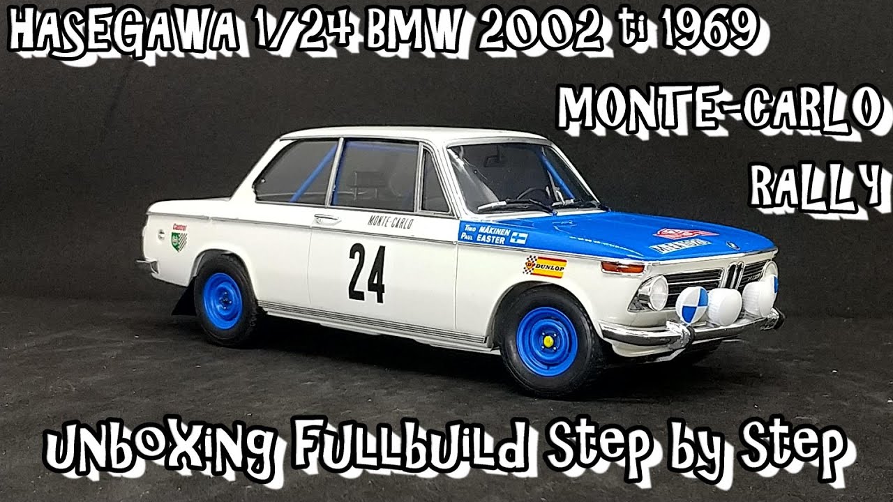 Scale Plastic Model HASEGAWA 1/24 BMW 2002 ti 1969 MONTE-CARLO