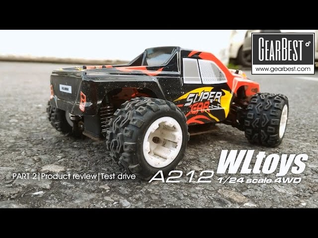 WLtoys A212 - Part 2 Quick test drive of 1/24 scale 4WD truck