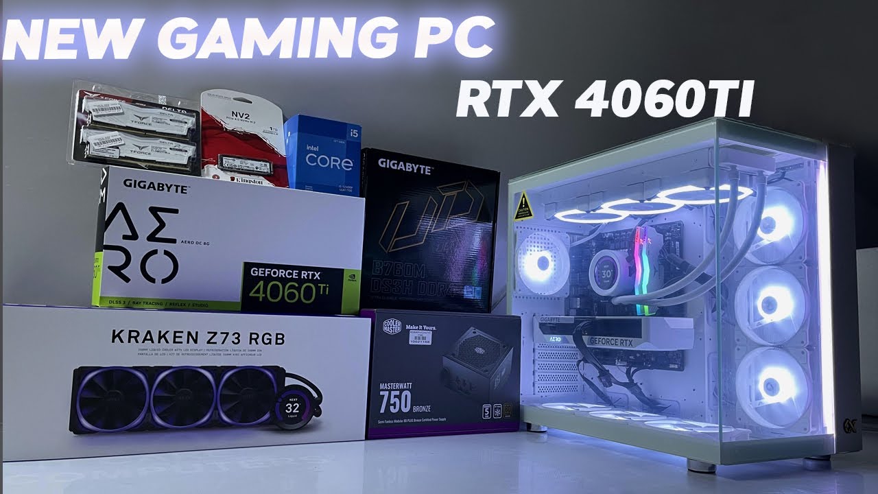 New Gaming PC with Rtx4060Ti Gigabyte Aero Build - YouTube