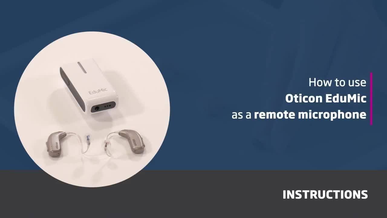 How to use Oticon EduMic as a remote microphone - YouTube
