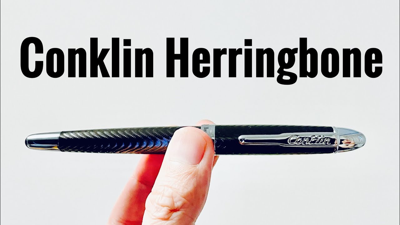 万年筆】コンクリン ヘリンボーン 開封 - YouTube