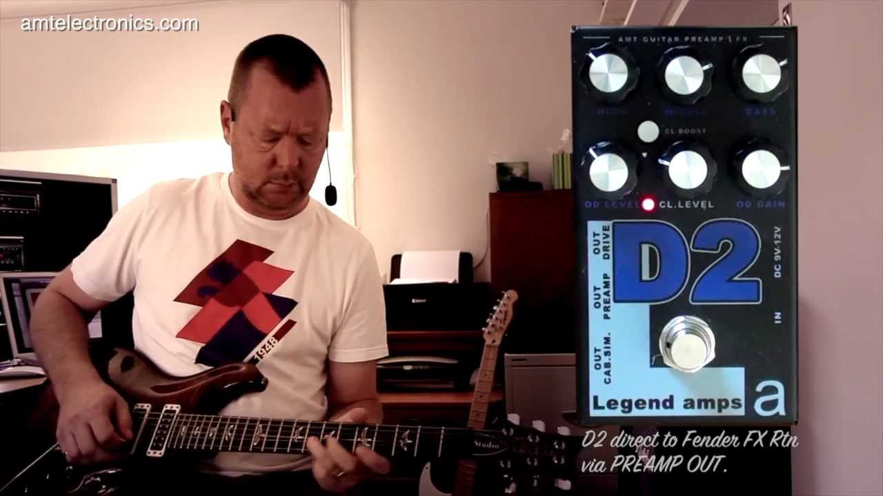 AMT Electronics : O2 Preamp & Effects Pedal - YouTube