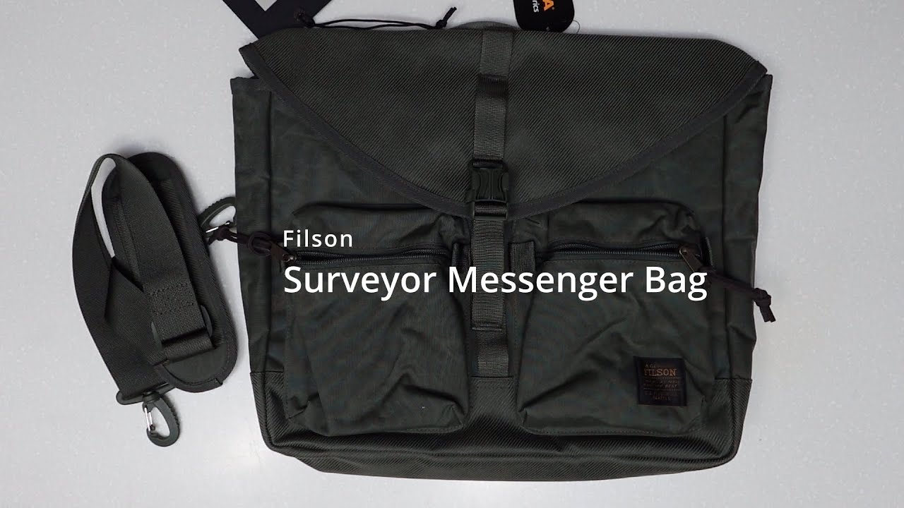 UNBOXING/TRAVEL GEAR: Filson Surveyor Messenger Bag - YouTube