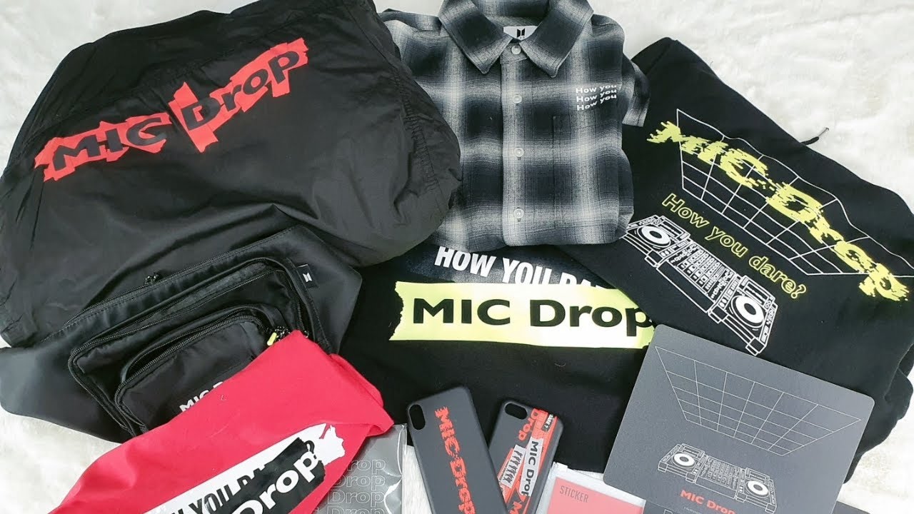 UNBOXING BTS POP UP : HOUSE OF BTS - SEOUL MIC DROP - YouTube