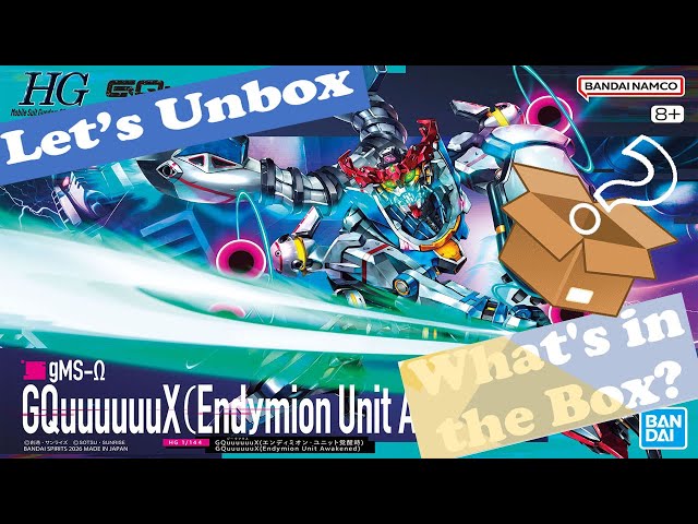Unboxing 1/144 HG GQuuuuuux Endymion Unit Awakended - YouTube
