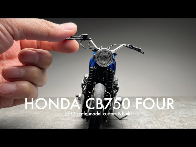 Building Aoshima 1/12 HONDA CB750 FOUR Scale Model Custom [Full