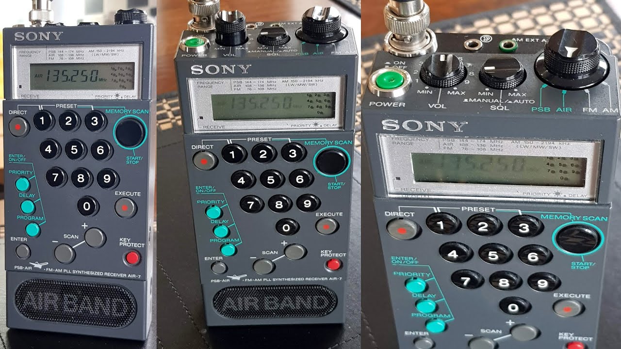 SONY AIR-7 トランシーバー ジャンク Sony Air 7 scanner repair. Part