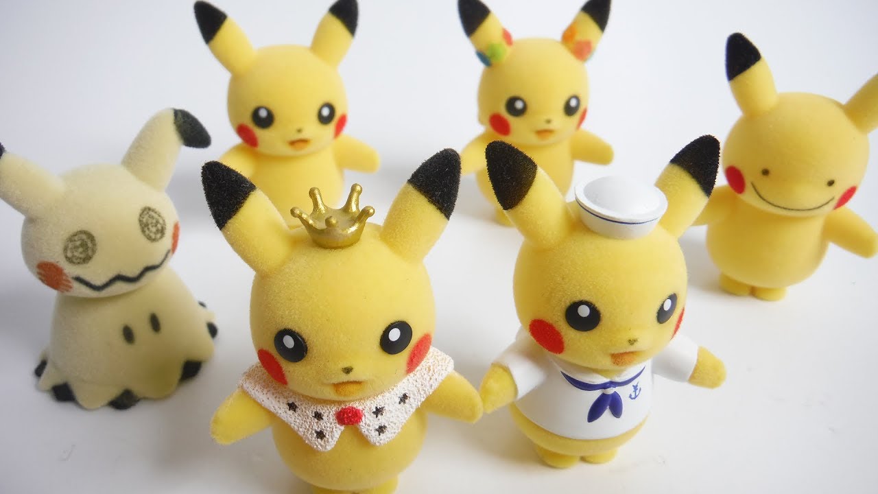 Pokemon Pikachu Figure ポケモふどーる 全6種 開封 ポケモン