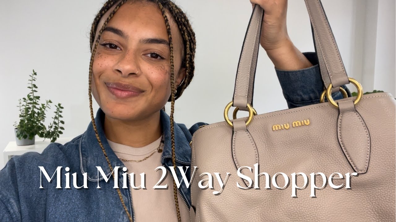 Miu Miu 2Way Shopper Review - YouTube