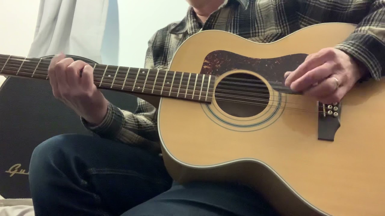 1995 Guild JF30-12-BL 12 String Jumbo Acoustic Guitar Blonde