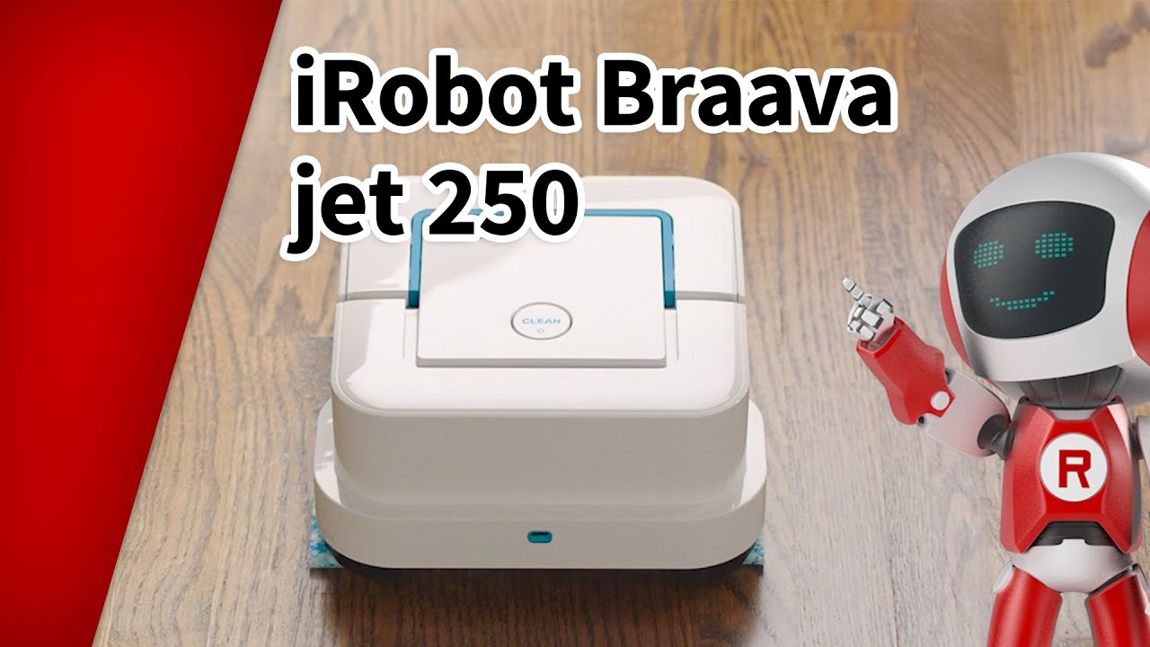 iRobot Braava jet 250 - robot mop - YouTube