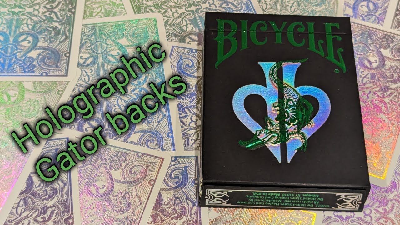 Green Gator Back Playing Cards 新品1個 Bicycle David Blaine Gator