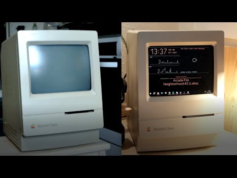 Turning an old broken macintosh into a modern computer - YouTube